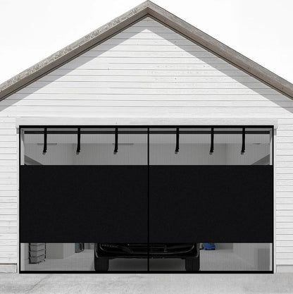 Heavy Duty Magnetic Privacy Garage Door Screen for 2-Car Garage (16x7 Ft)