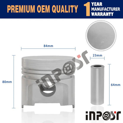 Overhaul Rebuild Kit for Kubota THOMAS Loader T173 T133 (V1902)