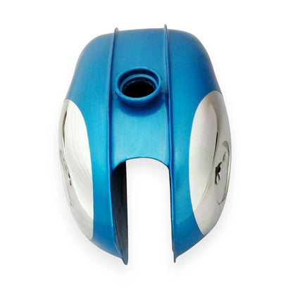 Chrome & Blue Painted Petrol Fuel Tank for BSA Bantam D7 D10 D14 D175