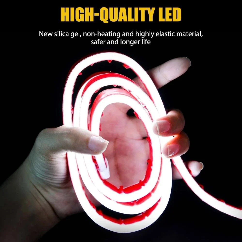 Dynamic Amber Turn Signal LED Hood Light Strip for Ram 1500 2500 3500 (2019–2023)
