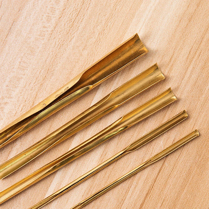 5Pcs Brass Clay Hole Cutter Tools for Pottery Sculpting
