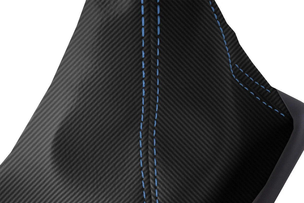 Carbon Fiber Manual Boot Cover for Nissan Skyline R32 (1989–1993) Blue Stitch