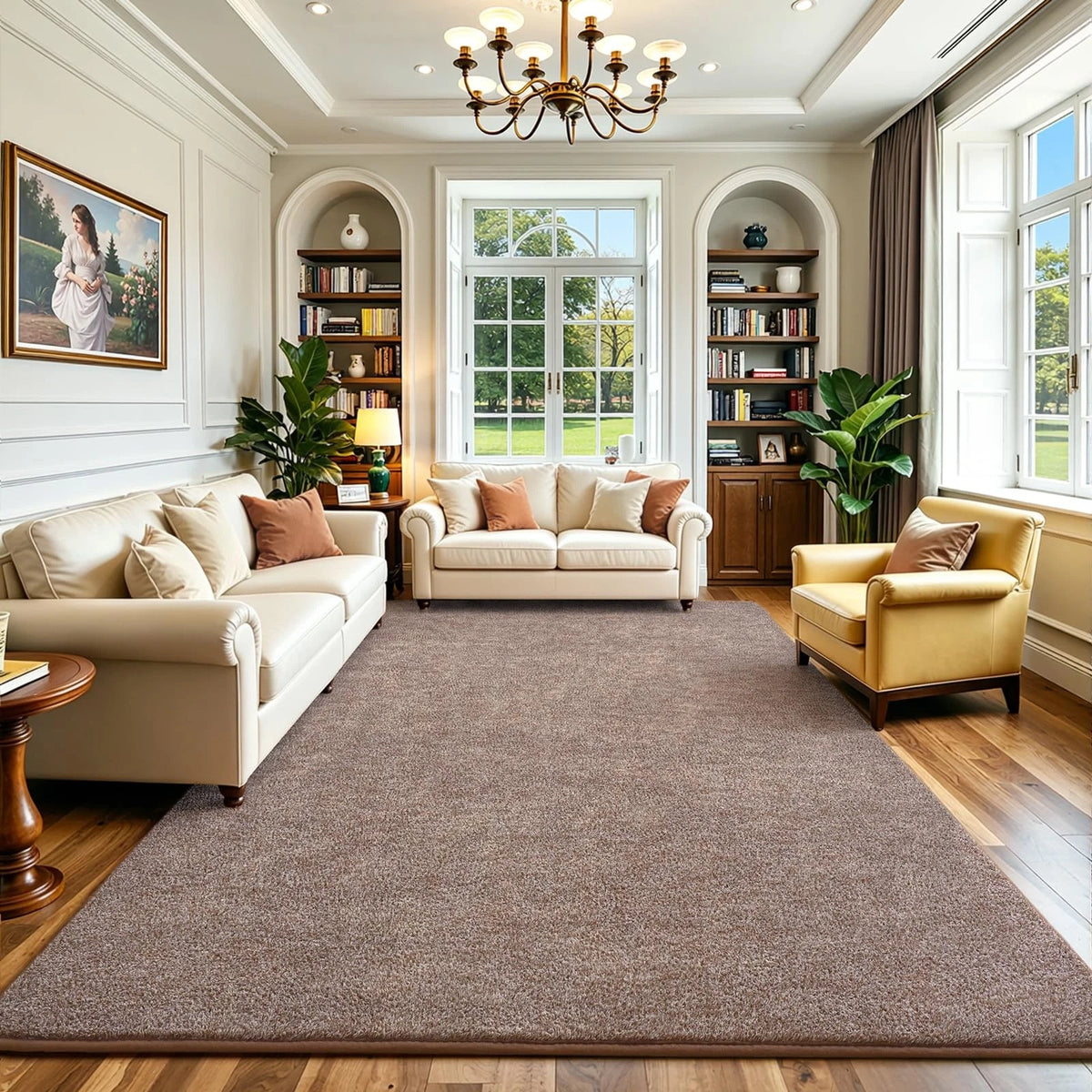 4x6 Memory Foam Area Rug for Living Room