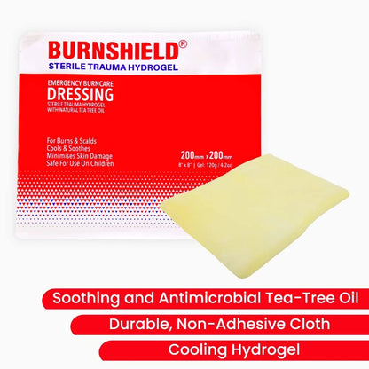 Burnshield Sterile Emergency Burn Dressing 8"x8" (20cm x 20cm)