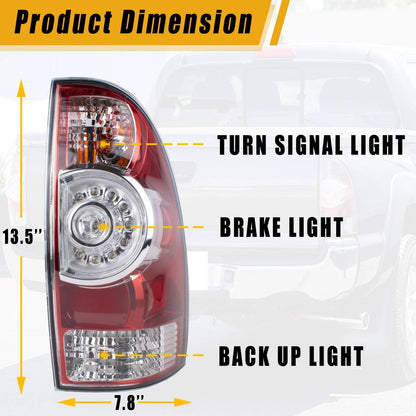 LED Tail Light for Toyota Tacoma (2005–2015) Right Passenger Side Replacement