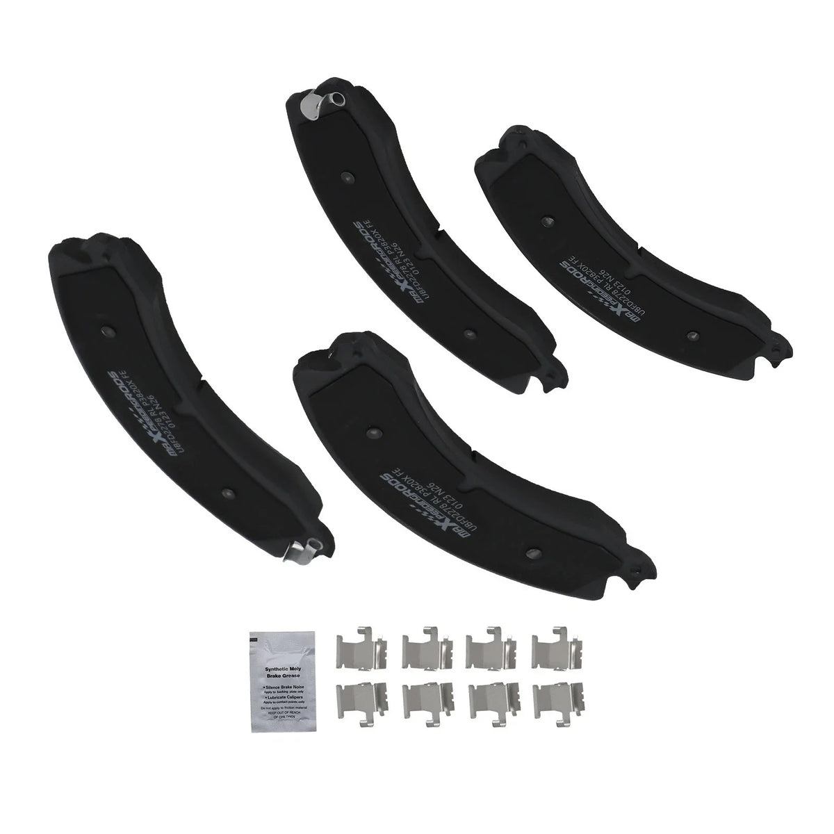Set of 4 Front Brake Pads for Chevrolet Silverado 2500 3500 HD (2012–2019) D1565
