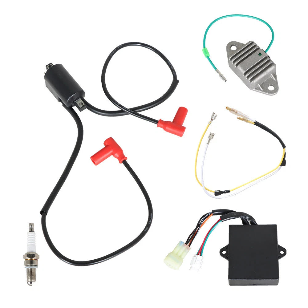 Ignition Coil CDI Box Regulator Spark Plug Kit for Yamaha Banshee 350 (1997–2006) 3GG-85540-10-00 82F-81910-A0-00 3LC-82310-01-00