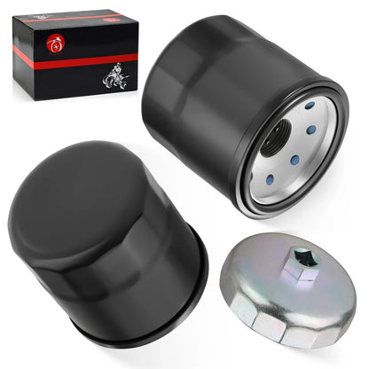 2 x Oil Filter w/ Wrench for Kawasaki Ninja ZX1200 ZX1400