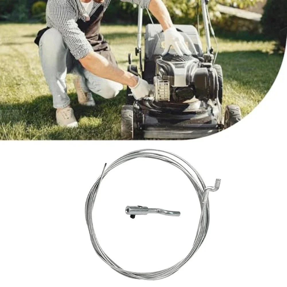 Gas Cable Kit 1.5mm x 2.5m with End Cap and Z Clamp for Lawn Mower