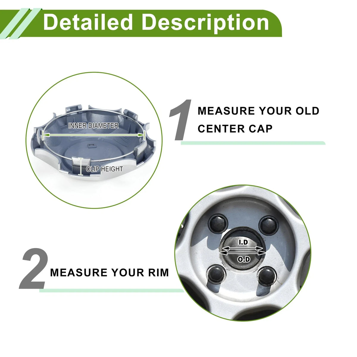 Wheel Center Caps No. 4260B60030 for Toyota Land Cruiser (1 Pc)