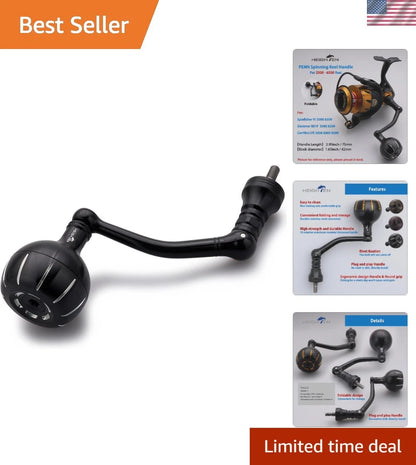Corrosion-Resistant Fishing Reel Handle with Round Knob for Comfort Grip