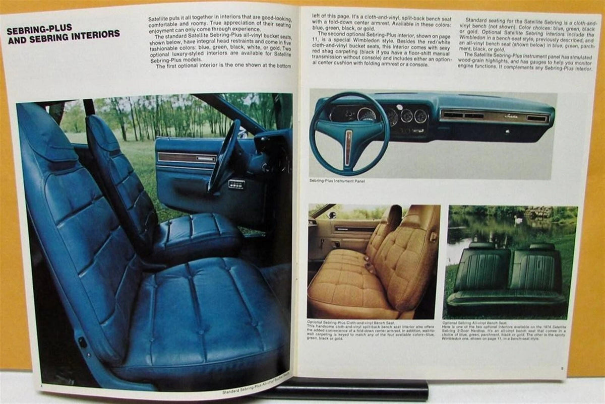 Sales Brochure for Plymouth Satellite Sebring Plus (1974)