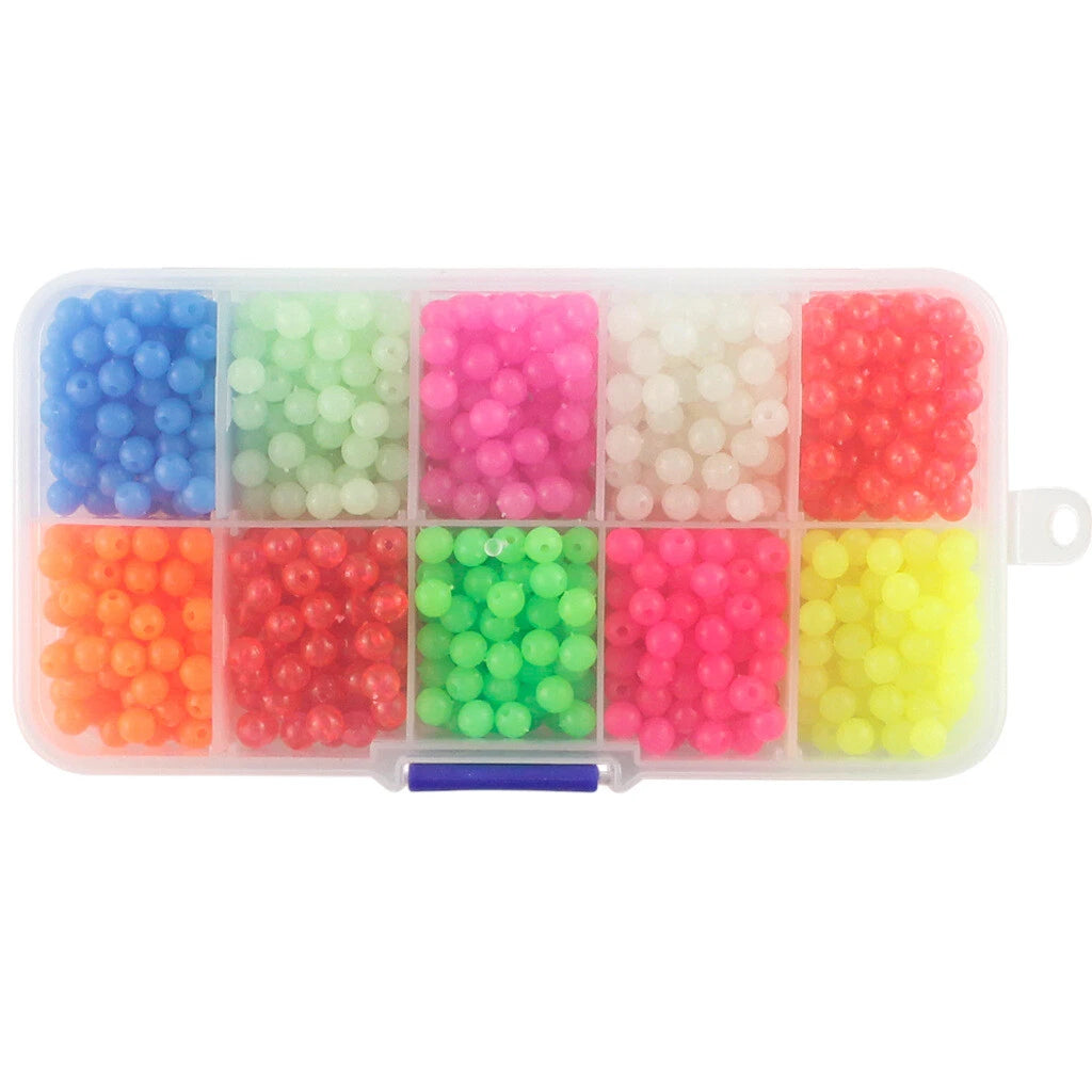 1000Pcs 5mm Round Float Glow Fishing Rig Beads Eggs