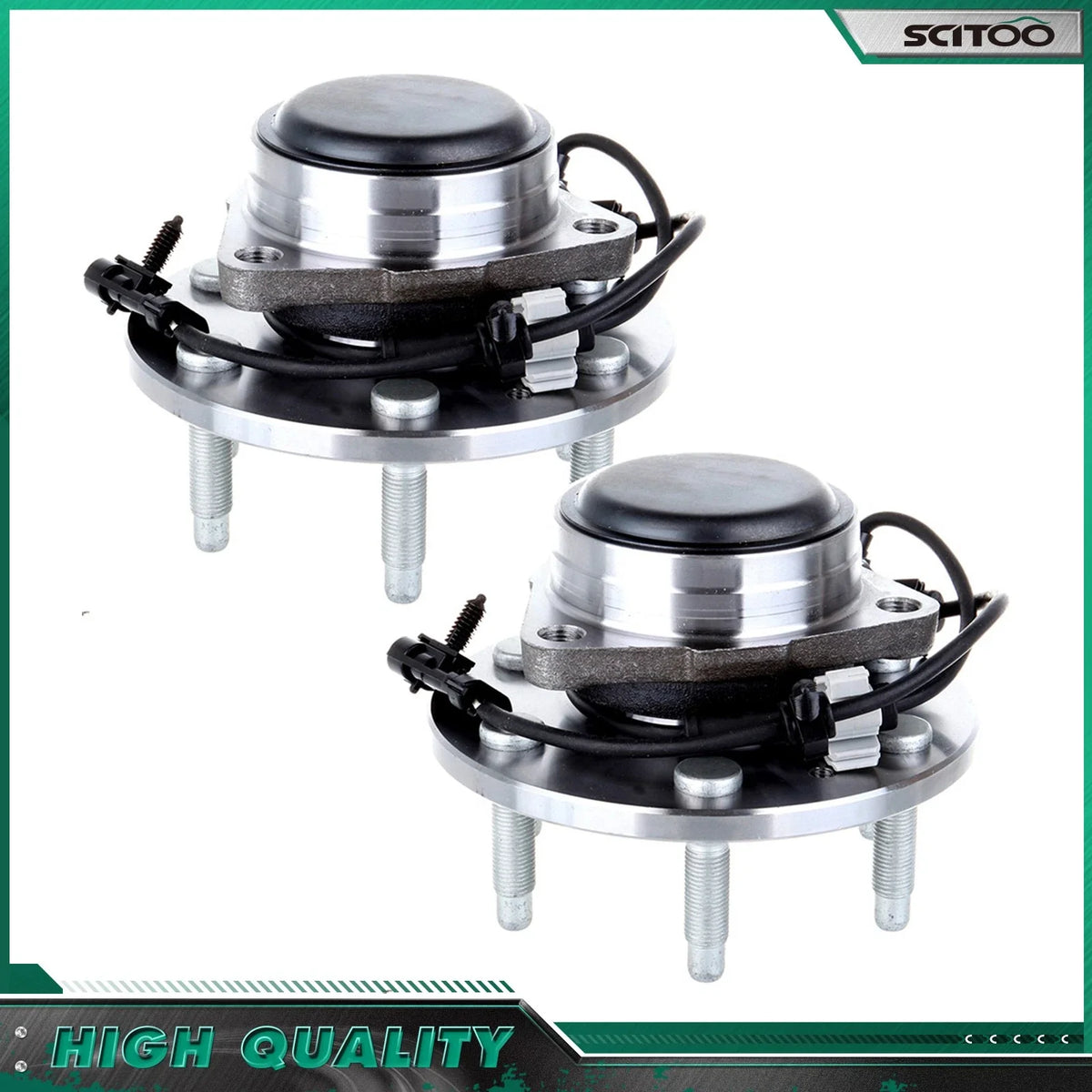 2Pcs Front Wheel Bearing Hub for Chevy GMC Silverado Sierra 1500 (2007–2013)