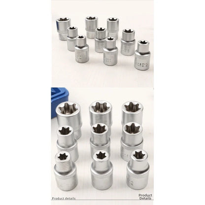 14-Piece Metric Socket Set for Automotive Standard Fasteners