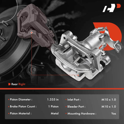 A-Premium Rear Passenger Disc Brake Caliper for Kia Soul (2014–2019) 58311B2A00, 58311B2A20, 19-B6788A