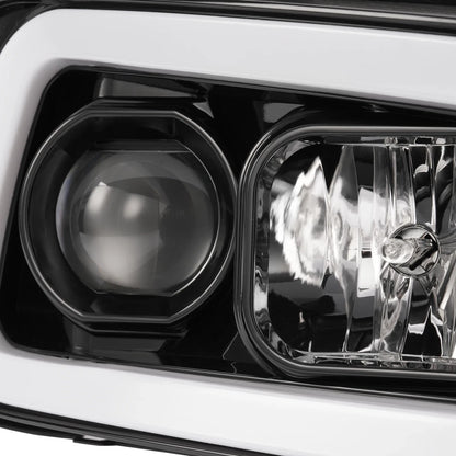 2X Projector Headlights for Dodge Charger (2006–2010) LED Tube Black LH/RH