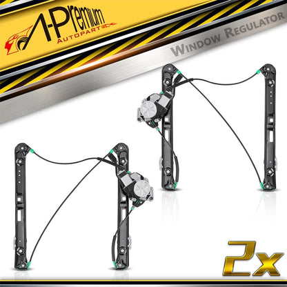 2X Front Left & Right Window Regulator for BMW E46 320i 325i 328i (1999–2005) - 741-484, 741-485, 51337020659, 51337020660