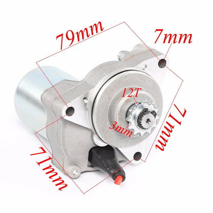 Electric Starter Motor 12T for Taotao Coolster ATV (50cc–125cc)