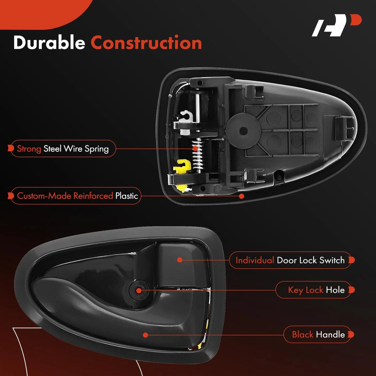 Right Interior Door Handle for Hyundai Accent (2000–2005) 82620-25000-YN, 92202
