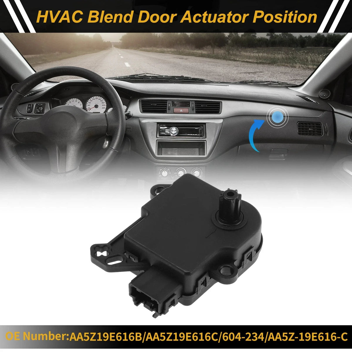 HVAC Heater Blend Door Actuator for Ford Explorer (No.AA5Z19E616B)