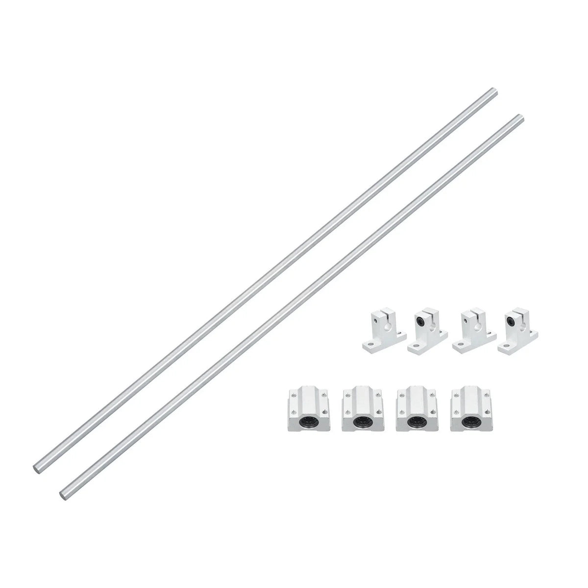 2Pcs Linear Motion Rail Shaft Slide Guide for SCS8UU Bearing & SK8 Rail