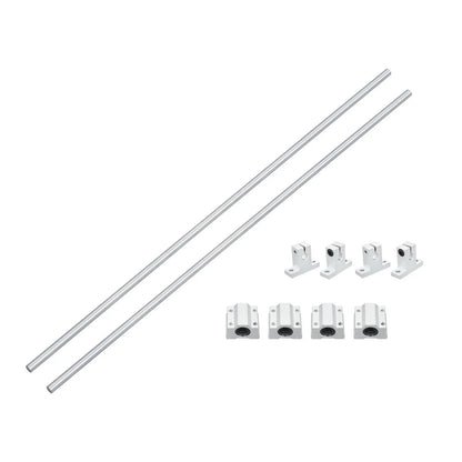 2Pcs Linear Motion Rail Shaft Slide Guide for SCS8UU Bearing & SK8 Rail