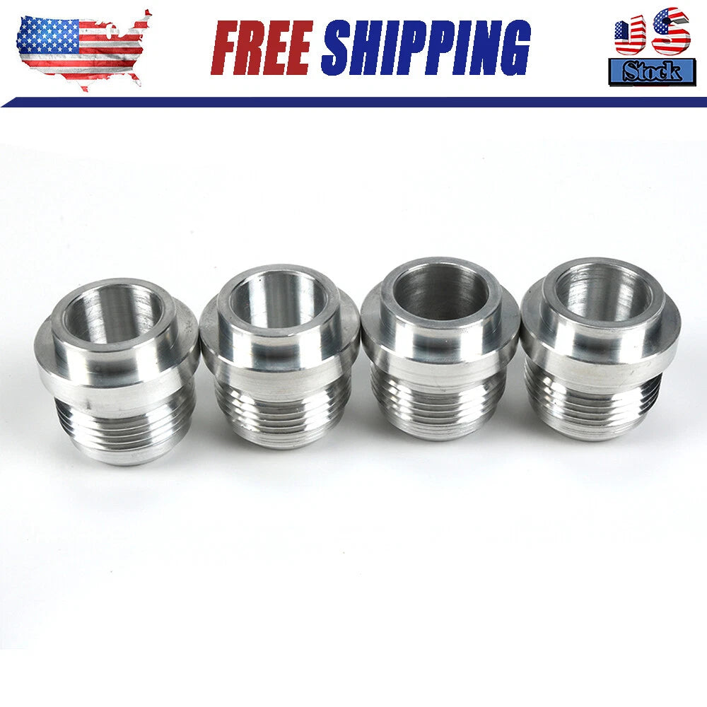 Set of 4 AN16 Male Billet 6061-T6 Aluminum Weld-On Fitting Bungs