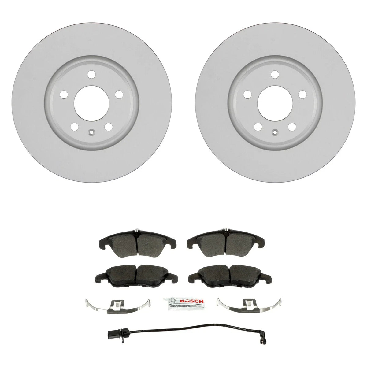 Set of 2 Bosch Front 320mm Rotors Disc Brake Pad Kit for Audi A4 A5 A6 Allroad (2008–2016)