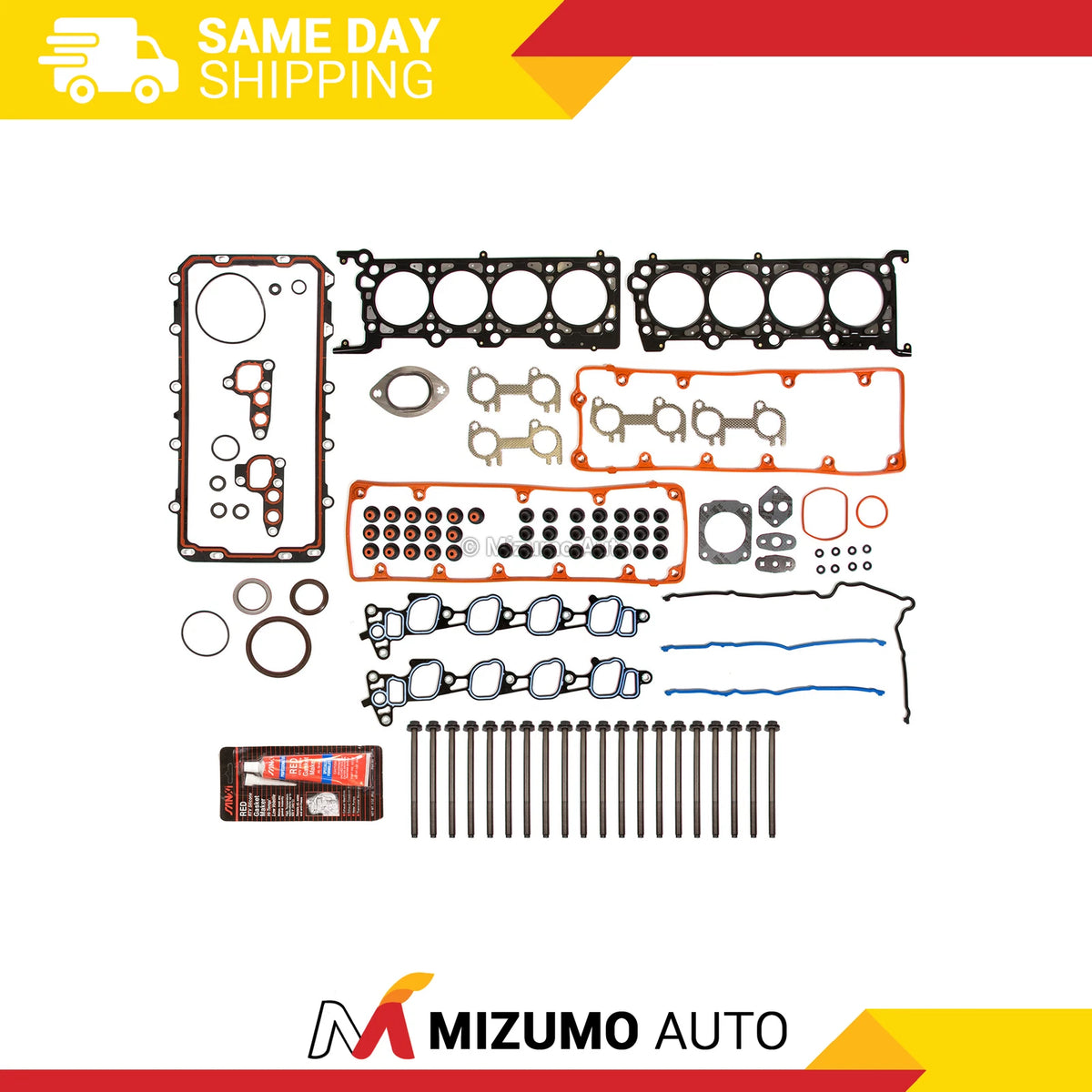 Full Gasket Set with Head Bolts for Ford Mercury Lincoln V8 4.6 (2000–2004) MA-4216924666, HS9792PT-6, CS9790-4, ES72798
