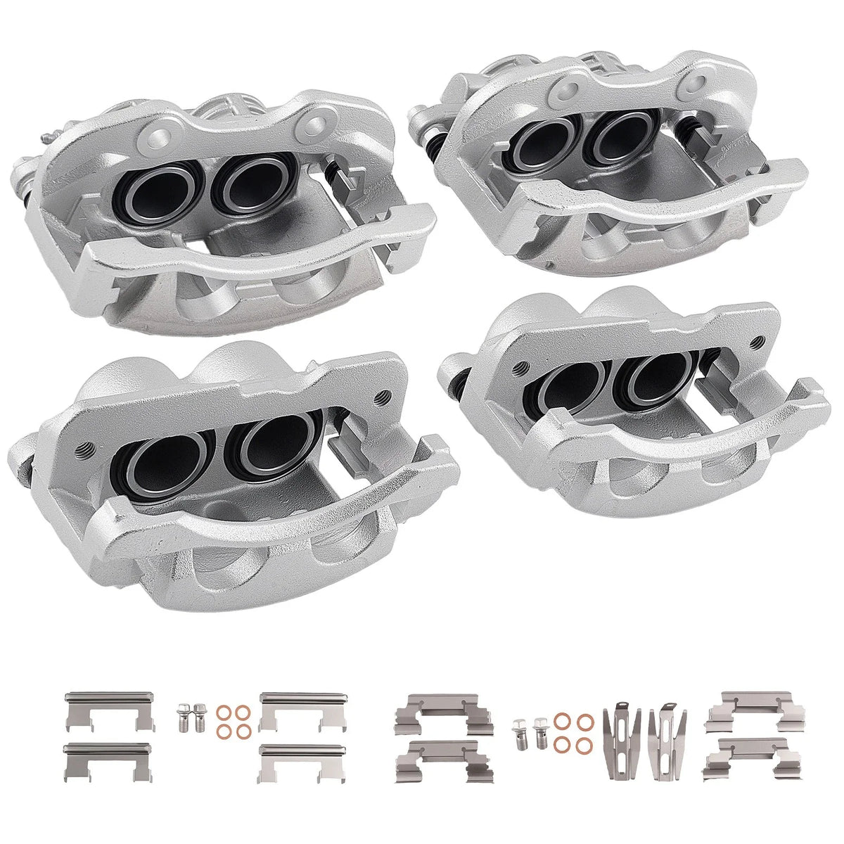 Front Rear Brake Calipers w/ Bracket for Chevy GMC Yukon Cadillac Escalade (2002–2006)