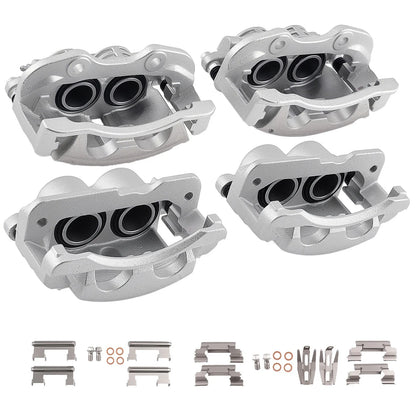 Front Rear Brake Calipers w/ Bracket for Chevy GMC Yukon Cadillac Escalade (2002–2006)