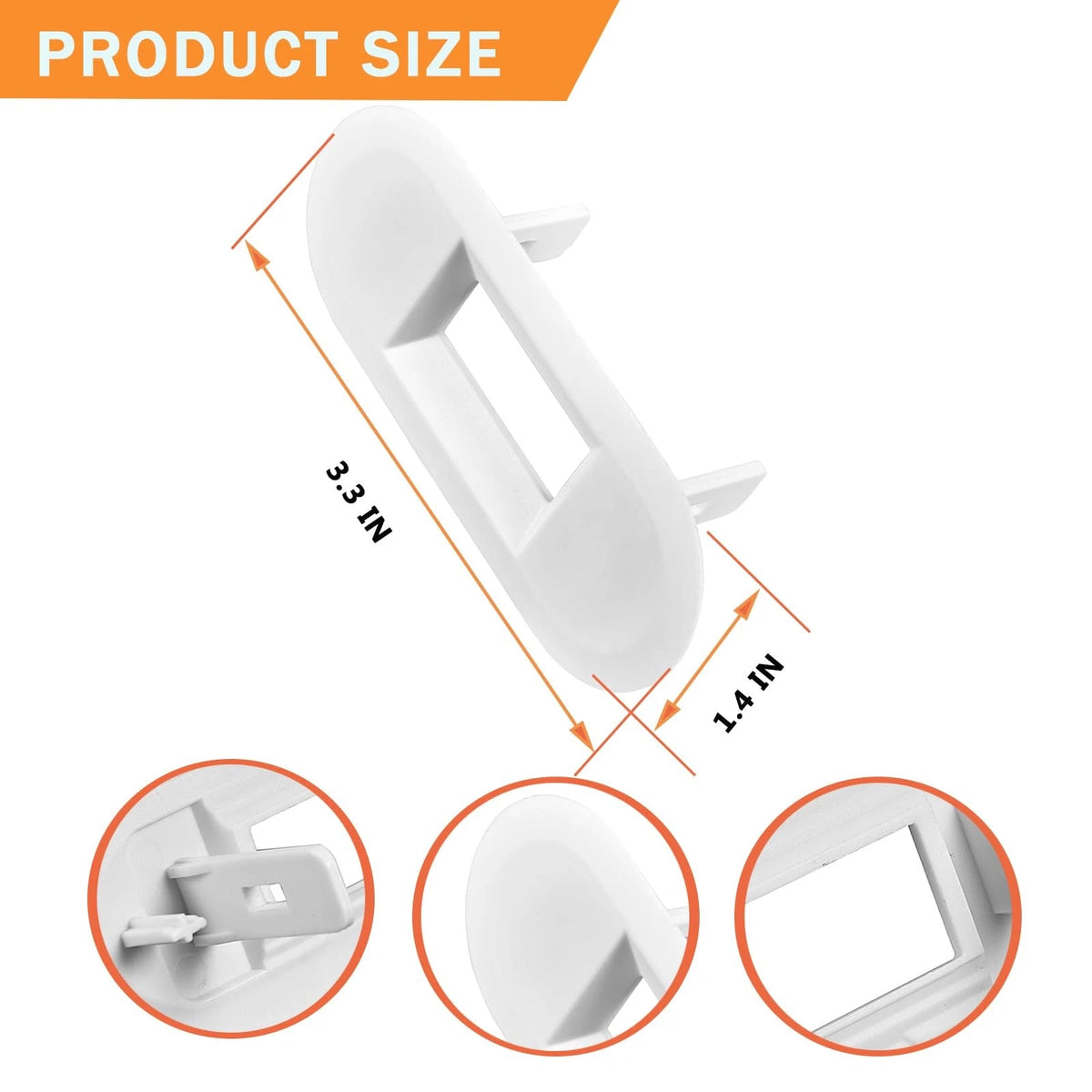 Washer Lid Lock Striker & Bezel for