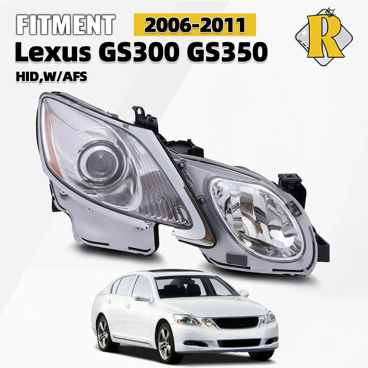 Xenon AFS Projector Headlight for Lexus GS300 GS350 (2006–2011) Right