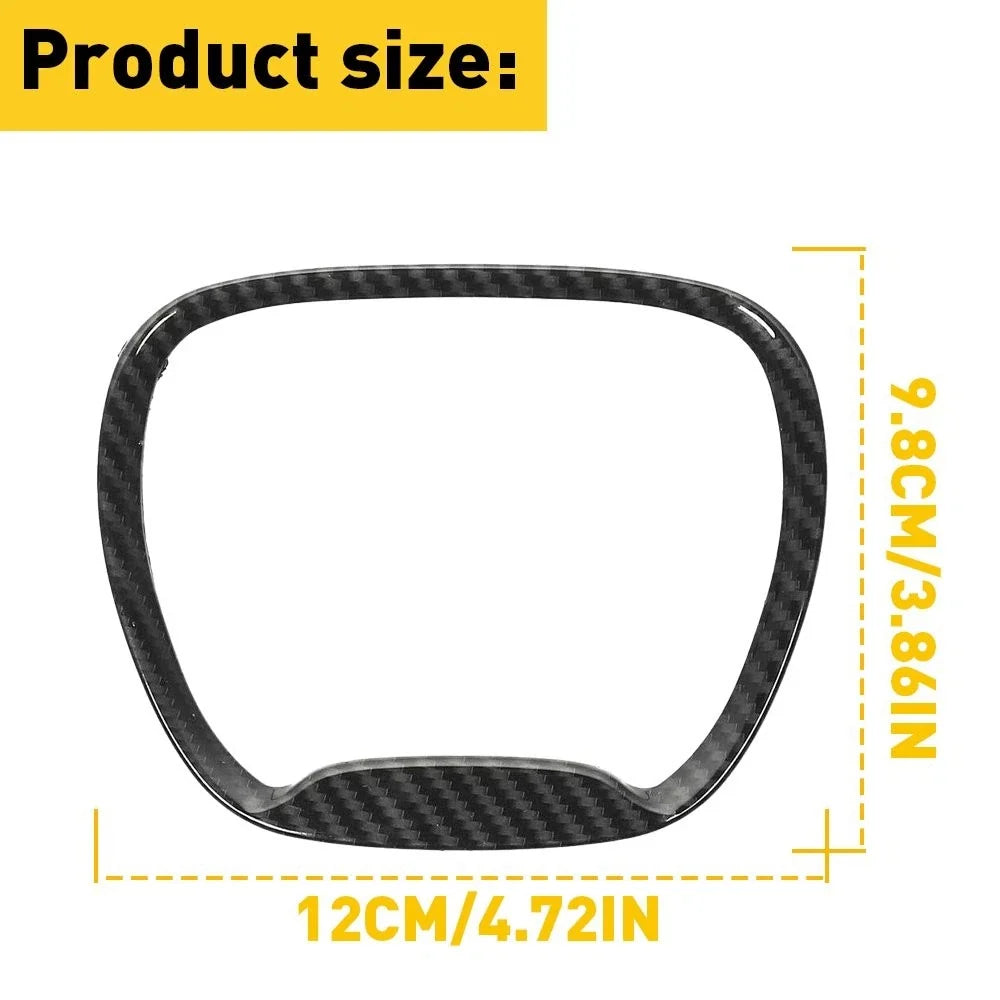 Carbon Fiber Steering Wheel Trim Ring for Jeep Grand Cherokee (2014–2021)