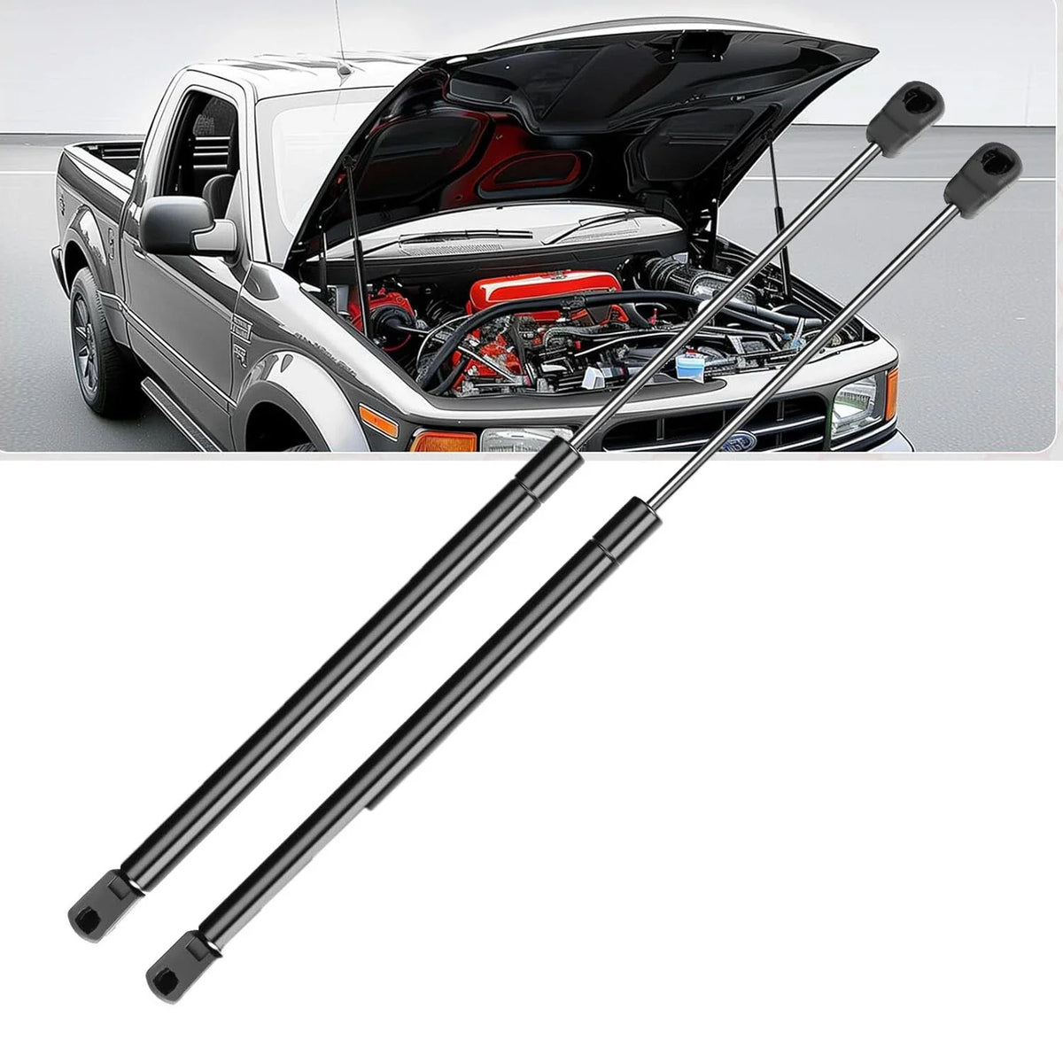 Pair Front Hood Lift Supports for Ford F-150 (2004–2008)