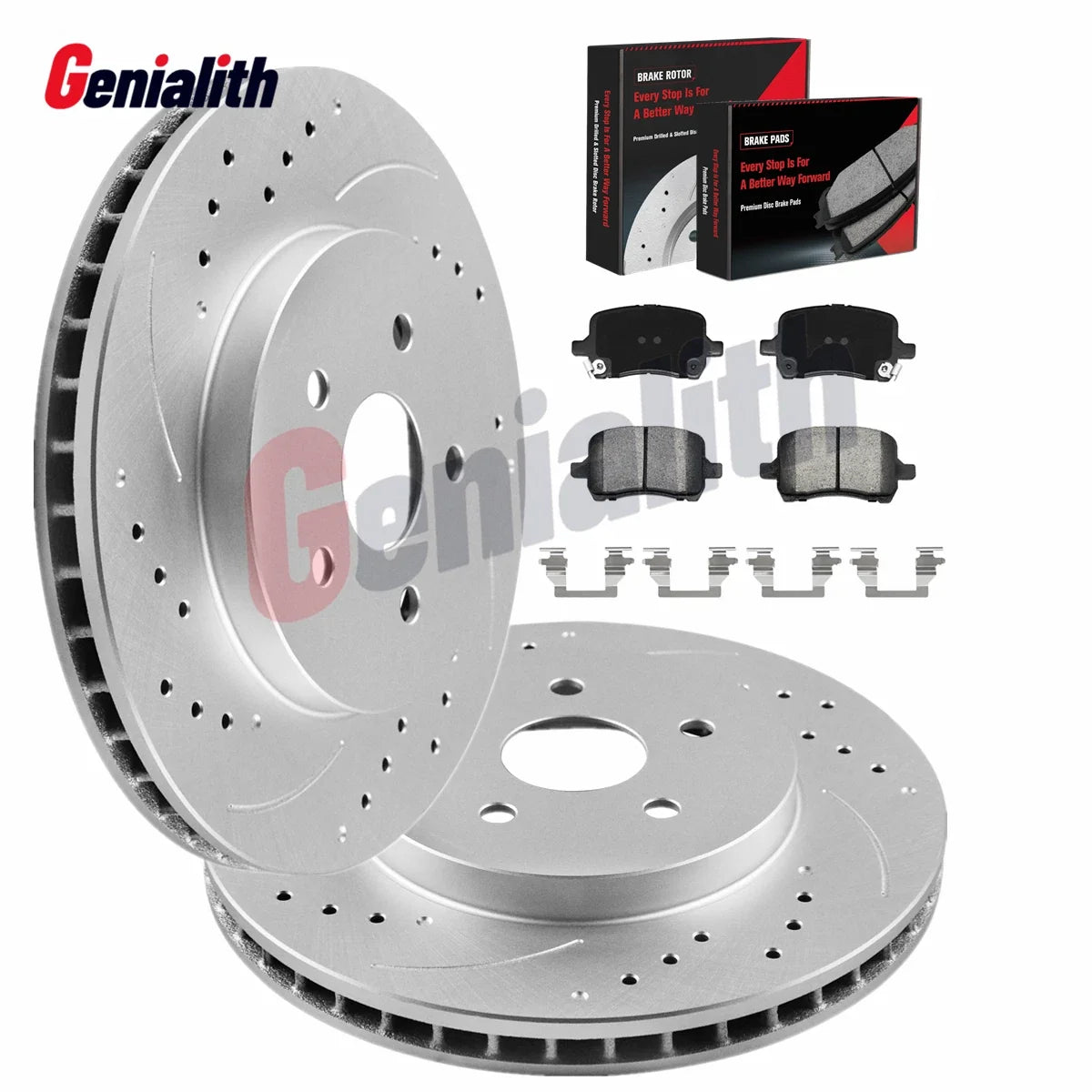 Front Drilled Rotors & Ceramic Brake Pads for Chevy Cobalt Pontiac G6 Saturn Ion (2005–2010)