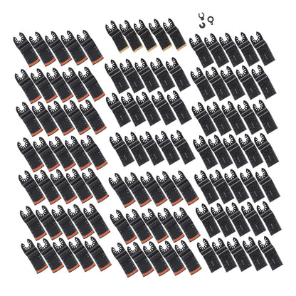 105 Pcs Oscillating Tool Blades for Wood Plastic Metal Cutting
