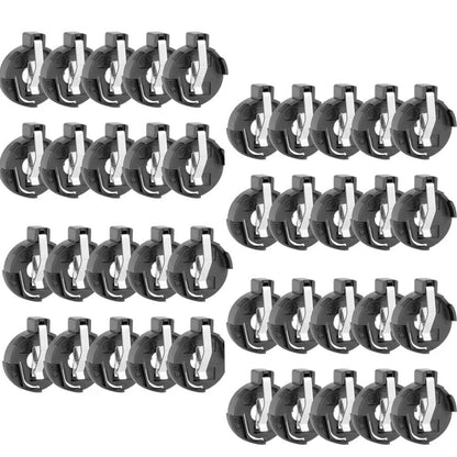 Set of 10 CR2016 Button Coin Cell Battery Holders for Electronics