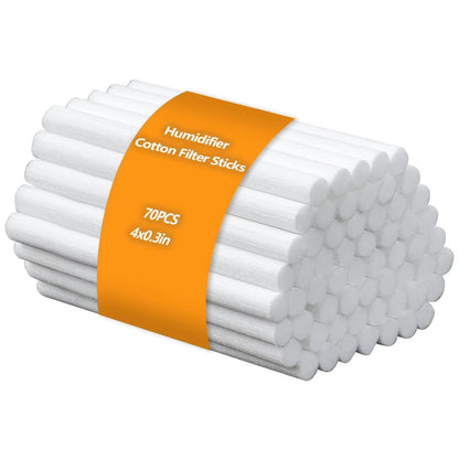 70PCS Replacement Cotton Wicks for Humidifier Filter Sticks