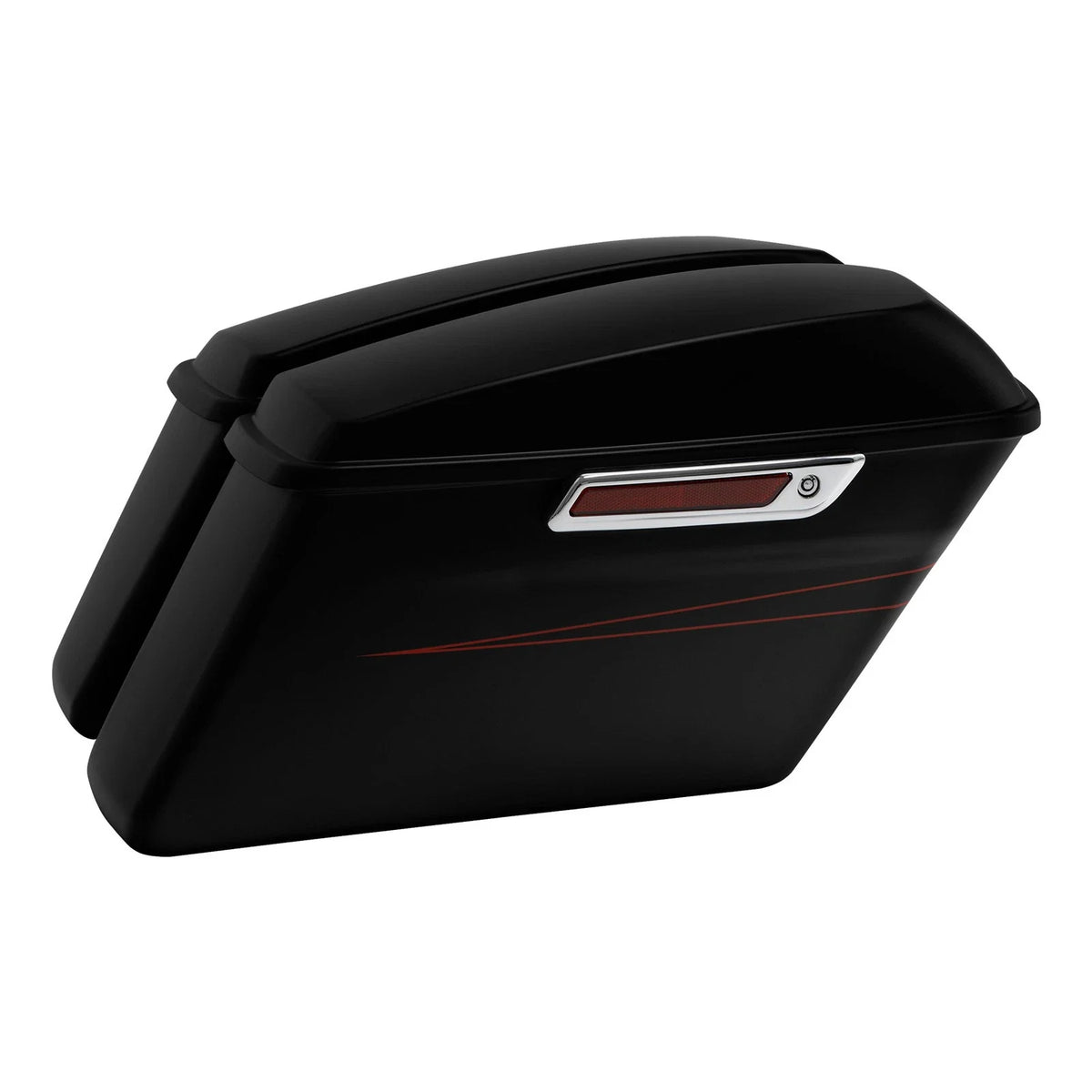 Hard Saddlebags for Harley Road Street Electra Glide (2014–2023) Black Denim
