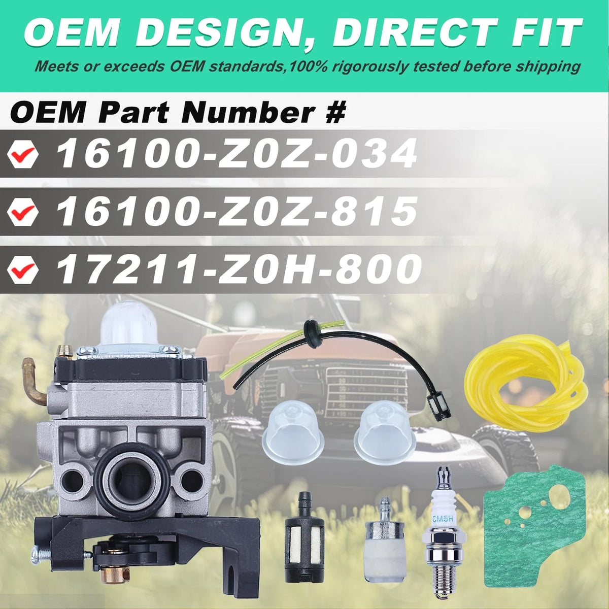 Carburetor Kit for Honda GX35 GX25 FG110 HHT25 HHT35