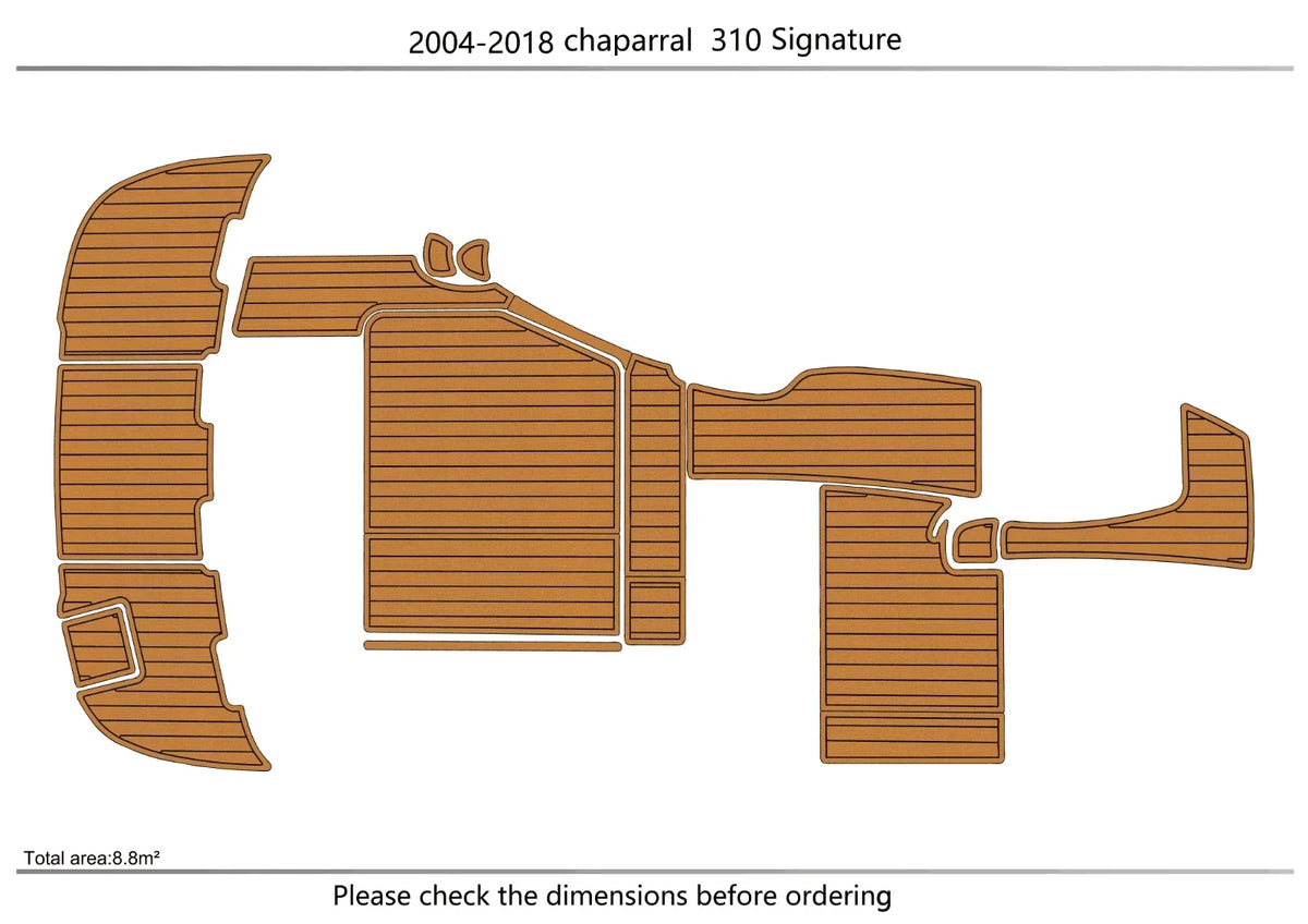 EVA Pad Foam Teak Deck Swim Platform for Chaparral 310 Signature (2005)