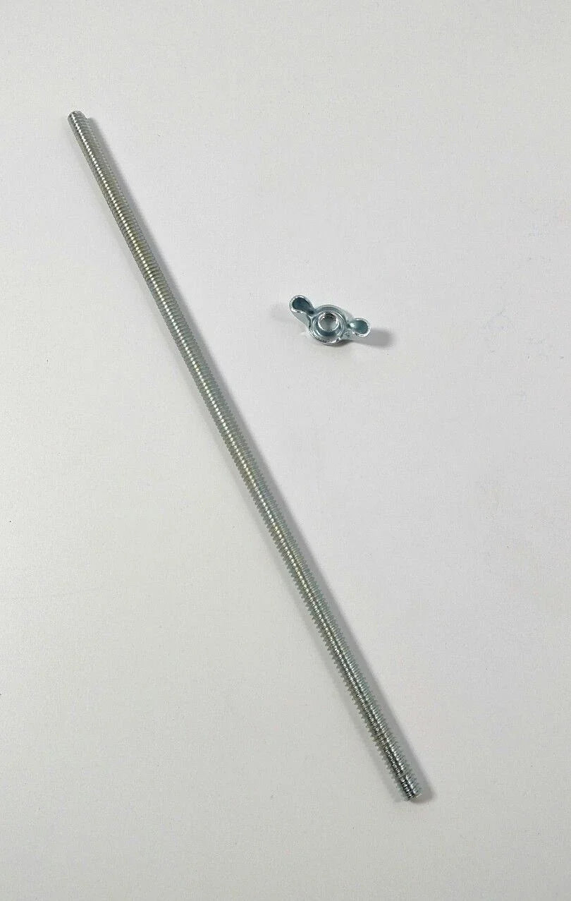 Tri Bar Wing Nut Hold Down for 1/4-20 Thread Rod Chrome Black (Universal)