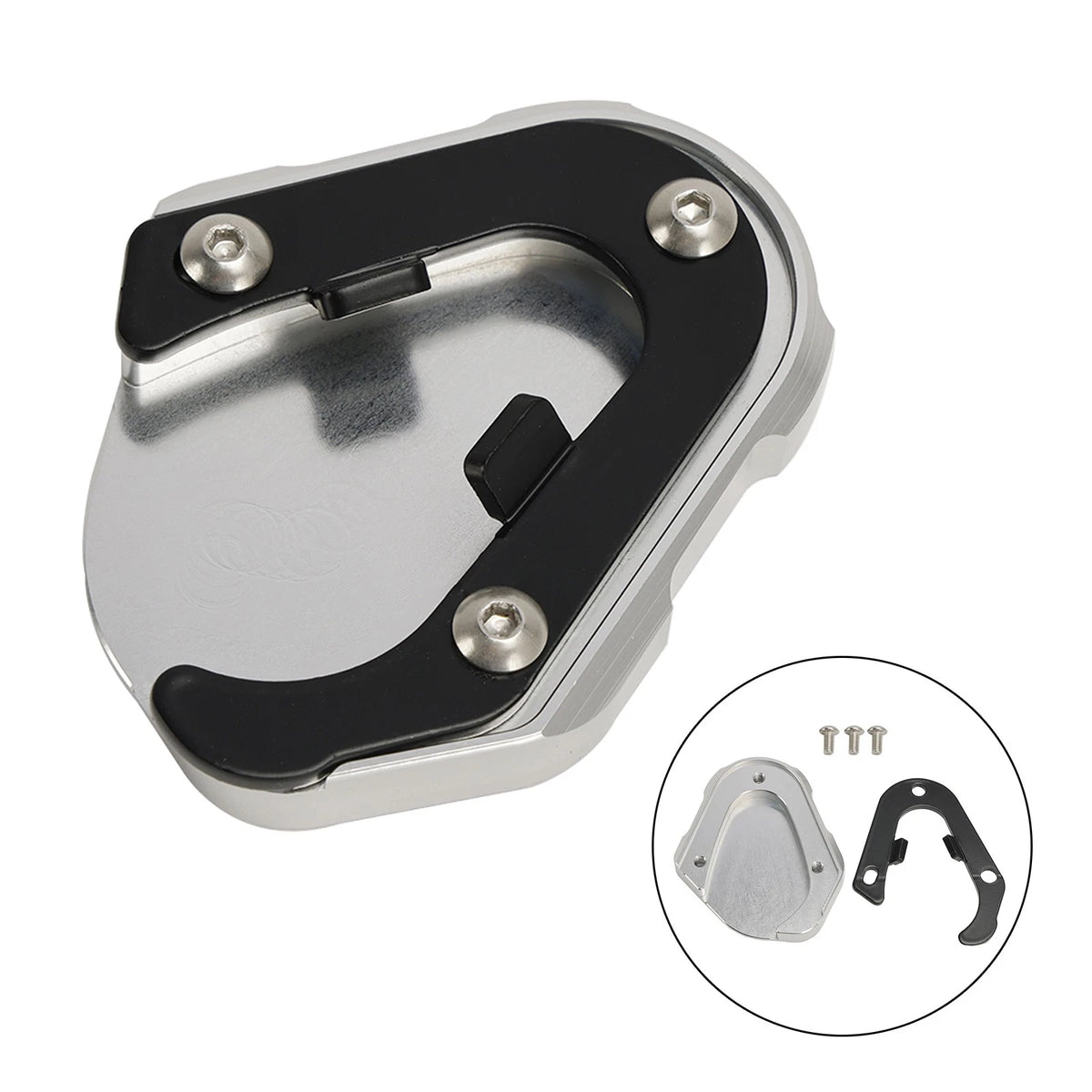 Kickstand Enlarger Plate Pad for Scrambler 1200XC/XE, Tiger 1200 GT (2022–2023) KSP-194-TI