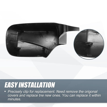Carbon Fiber M4-Style Rearview Mirror Cover for BMW E39 E46 325i 328i (1998–2005)
