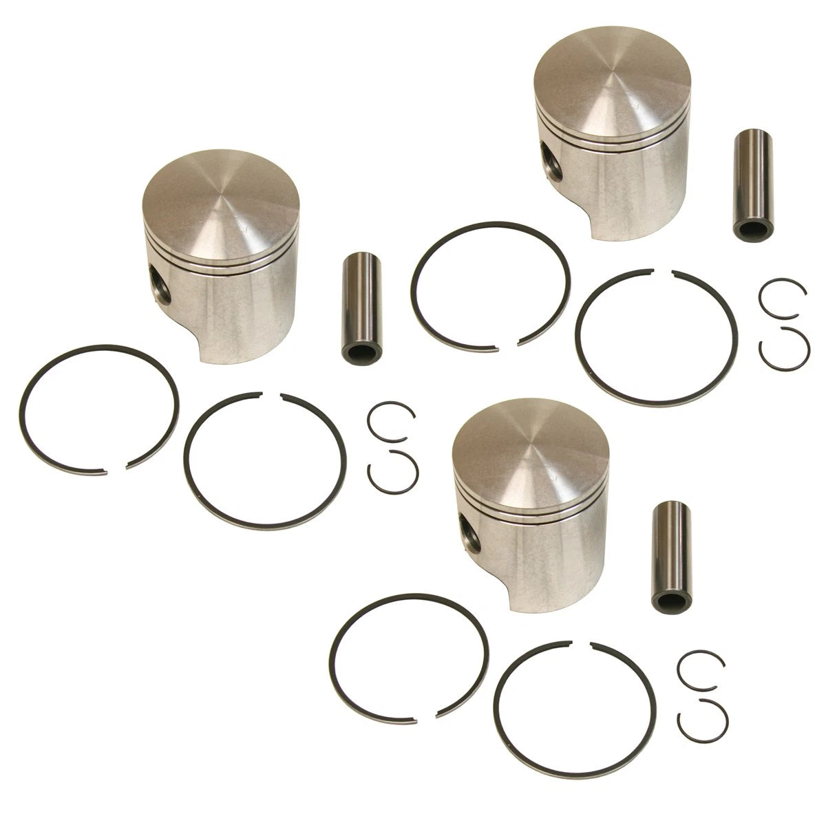 3 SPI Standard Bore Piston Kits for Ski-Doo Formula III 600 (1995–1999) 64.5mm 09-774N