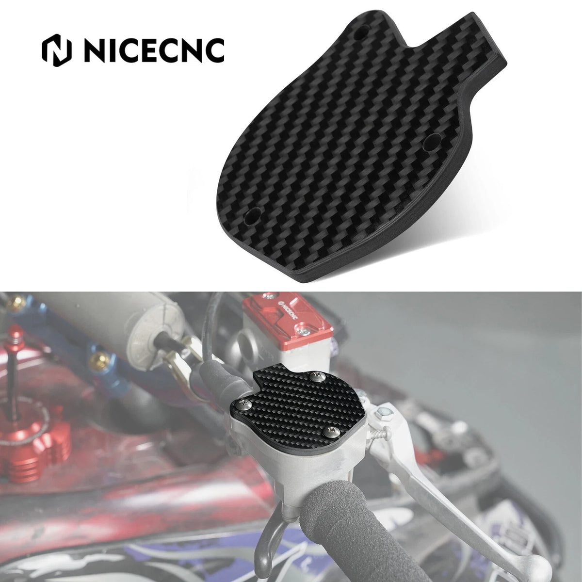 Carbon Fibre Thumb Throttle Cover Guard for Yamaha Raptor 700/700R SE (2009–2026)