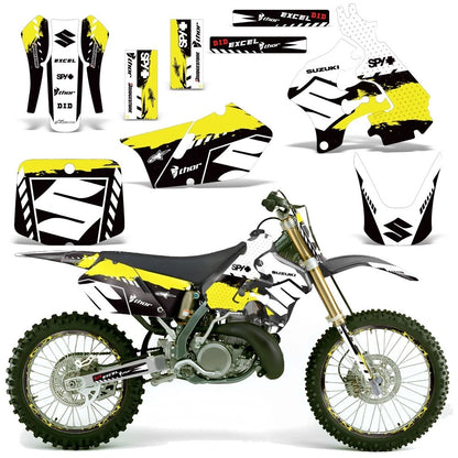 Graphic Stickers +#PLT/RIM Decals for Suzuki RM125 (1996–1998)