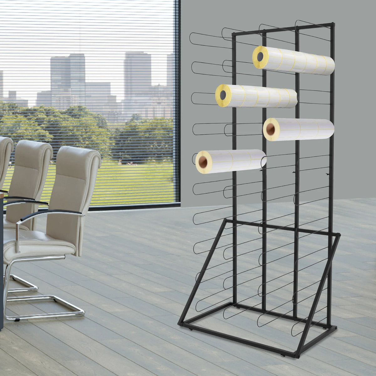 Vinyl Roll Storage Rack for Floor Organizer (40 Shelves)